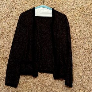 Medium petite orange and black Ann Taylor sweater